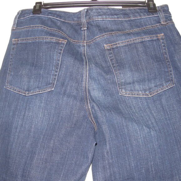 TALBOTS Flawless High Waist Straight Ankle Dark Wash Jeans Size 14 - Picture 4 of 5